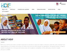 Tablet Screenshot of hdif-tz.org